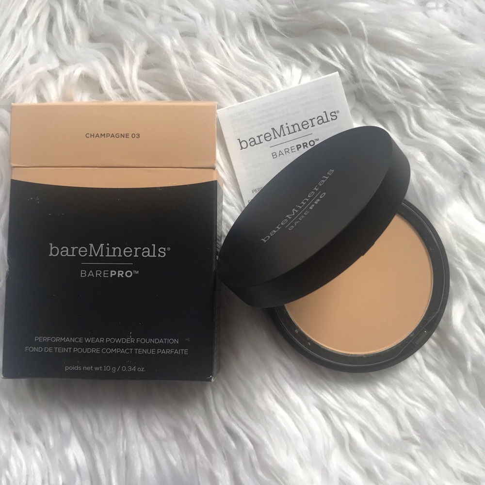 BareMinerals brush & bare pro powder Champagne 03